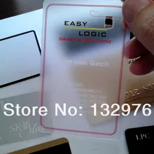 Прозрачный ПВХ Бизнес карты и красочные матовый прозрачный Пластик Членство карты или матовый карты поставить