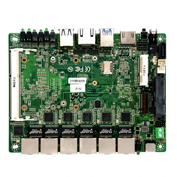 

6 LAN firewall router industrial mini itx motherboard with intel i5-5200 processor support pfsense function