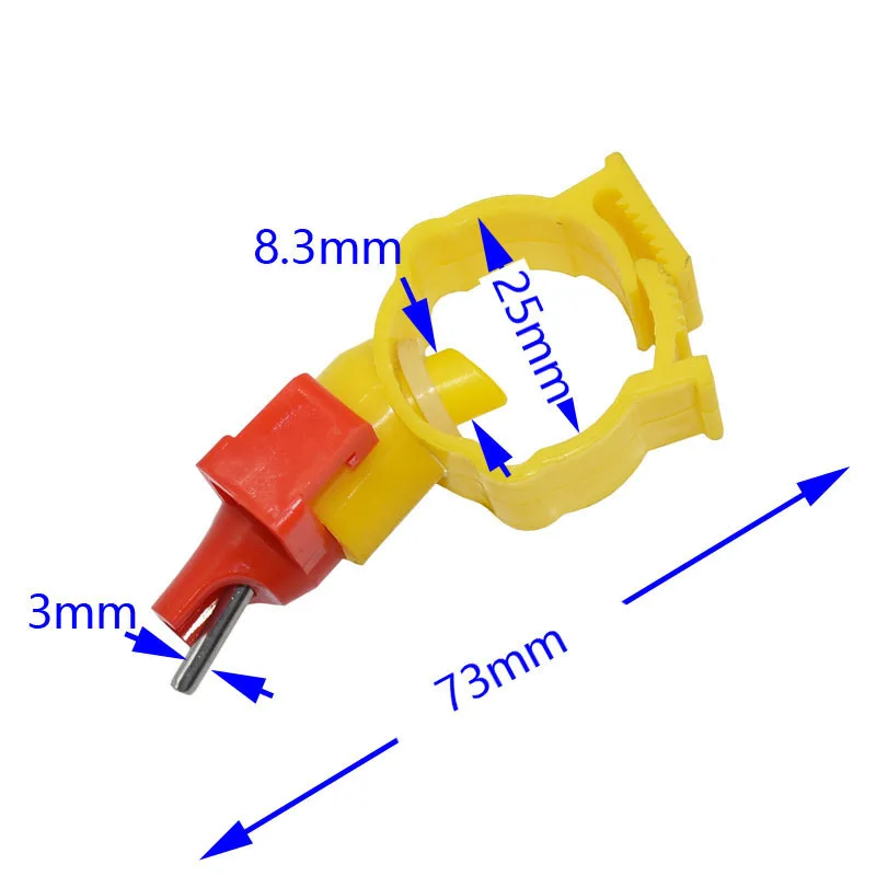 50 шт. диаметр трубы 25 мм косой рот для курицы, утки, перепела автоматический питьевой ниппель поилка деталь оборудования для птицеводства