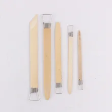 5 шт. с опилками бамбуковая масляная глина скульптура DIY гончарные инструменты для создания скульптур из глины набор ножей маленькие художественные принадлежности