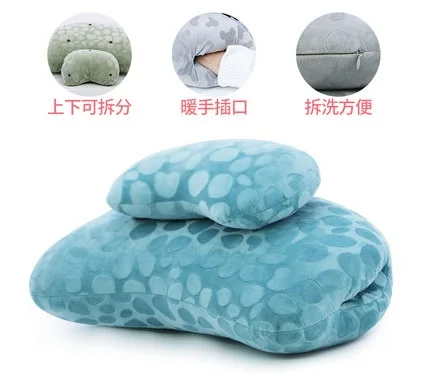 Office Sleeping Artifact Warm Hand Double Siesta Pillow Male And Female Students Lunch Break Pillow Small Pillow - Цвет: Style  B