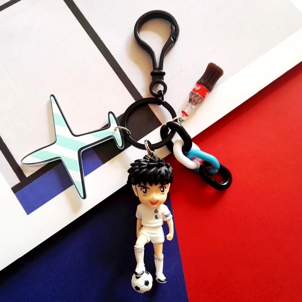 

Japan Cartoon Captain Tsubasa Doll Figure Model Toy Keychain for Women Bag Schoolbag Charms Car Pendant Accessories