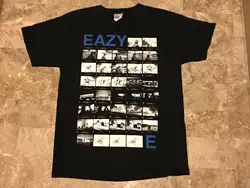 EAZY-E NWA Kodak фото Ice Cube Dr Dre черная графическая Футболка взрослый Размер средний короткий рукав o-образным вырезом хлопковая футболка