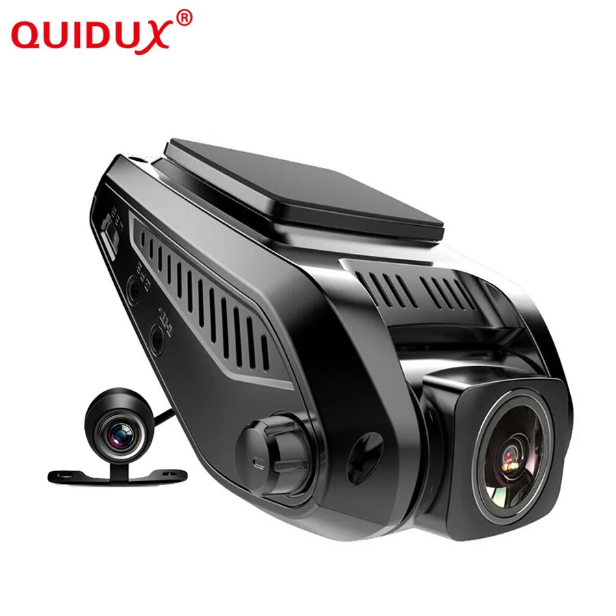 

QUIDUX 4K Ultra FULL HD GPS Car Dash Cam 2160P 60fps Dvr with 1080P Sony Sensor Rear Camera Night Vision Dual Lens WIFI Dashcam