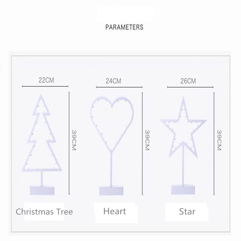 Battery Drive LED Night Light Stars Christmas Tree Love Heart Table Lamp For Kid Girl Room Decoration Warm White Toilet Light (17)