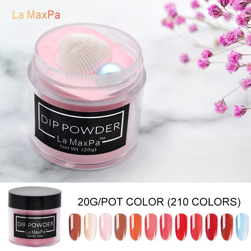 

20gram Colorful Dipping Powder Without Lamp Curing Natural Dry Nails Dip Powder Summer Gel Nail Color Powder