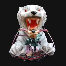 Аниме one piece GK белый тигр Roronoa Зоро Битва вер. ПВХ экшн статуэтки коллекционные модели игрушки для детей, подарок на год