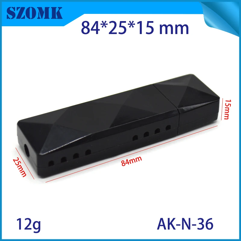 szomk plastic box for electronic project diy small usb enclosure project box plastic housing usb stick flash drive instrument case  (5)