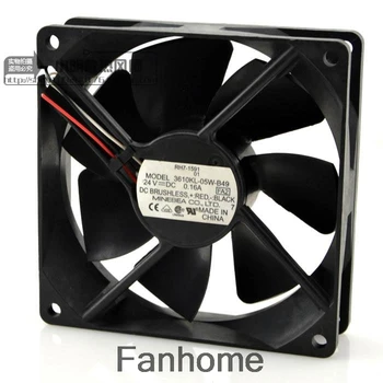 

For 3610KL-05W-B49 24V 0.16A original Meiya NMB 92*92*25 three-line inverter fan
