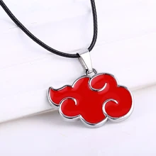 MOSU Горячая Аниме Наруто Акацуки Красное Облако ожерелье и кулон Экологические ювелирные изделия из сплава