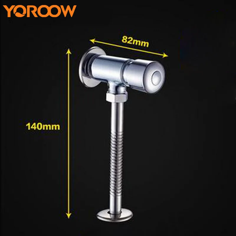 

Push Button Toilet Valve Flush Urinal Flusher Seal Wc Flushing Vavle Squatting Stool Copper Water Flushometer Mounted LF0004