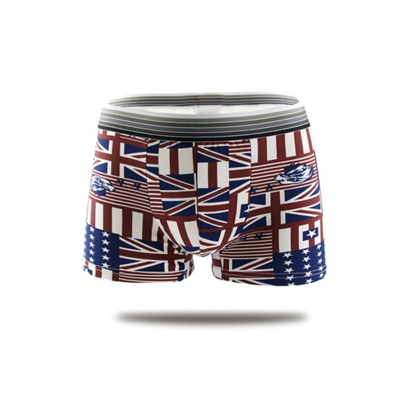 Valink New Fashion Men Flag Underwear Shorts Soft Comfortable