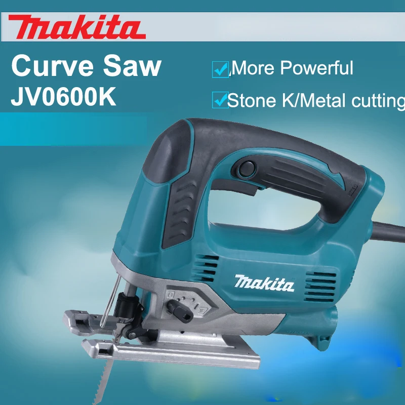 Япония Makita JV0600K кривая пила Скорость регулирования электрическая сабельная пила столярные для резки металла 650 Вт 500 ~ 3100 об./мин