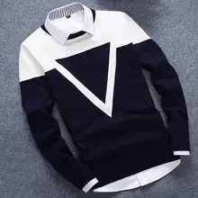 New Design 3 Colos Fashion Man Sweater Men Casual Cotton Fall Autumn Mens Sweaters Keep Warm