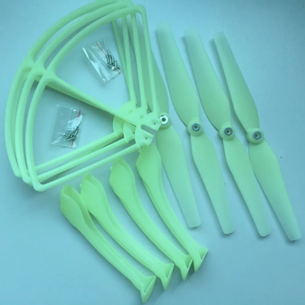 Syma X8C X8W X8G X8 Spare Parts Set 4pcs Landing Gear + 4pcs Blade Propeller + 4pcs Protect Ring for RC Quadcopter Drone for syma x8c x8w rc quadcopter spare part blade propeller protection frame protector bumper 4pcs free shipping