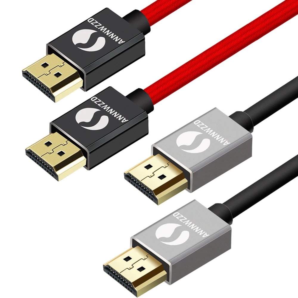 HDMI кабель 1 м 2 м 3 м с высоким уровнем Скорость HDMI 2,0 кабель HDTV с поддержкой Ethernet 3D 4 K и реверсивным звуковым соединяет Blu-Ray проигрыватели PS4 и т. д