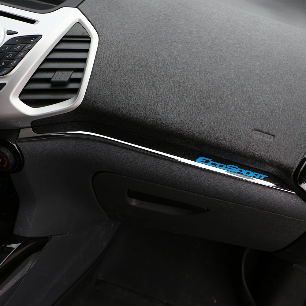 Jameo авто 3 шт./компл. автомобиля подсветки перчаточного ящика украшения для хранения Коробка для хранения Стикеры для Ford Ecosport 2012- для леворульных автомобилей Аксессуары