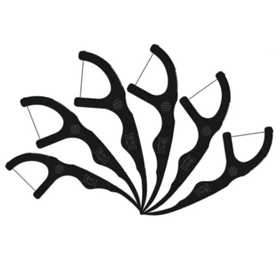 

Bamboo Charcoal Dental Floss Teethpick Deep Clean Teeth Tool Bamboo Charcoal High Adsorption Strong Tensile Floss Tooth Sticker