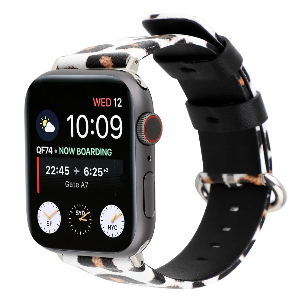

Fashion Personality Particular Colorful Leopard Band For Apple Watch Band Leather Bracelet Watch Strap For iWatch Series 4 3 2 1