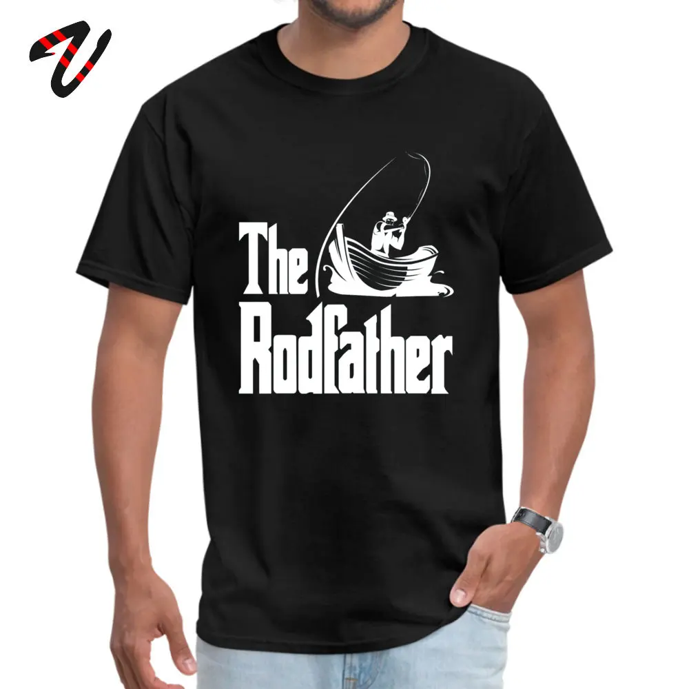 Mens Company Tops T Shirt Round Collar Summer Fall 100% Cotton Fabric T Shirt Customized The Rodfather (white) Tops T Shirt The Rodfather (white) -24293 black