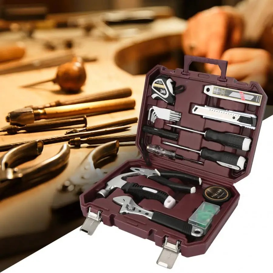 Многофункциональный ручной инструмент комплект набор инструментов для дома DIY ремонт дома обслуживания ручной инструмент набор 105056 Ремонт набор инструментов