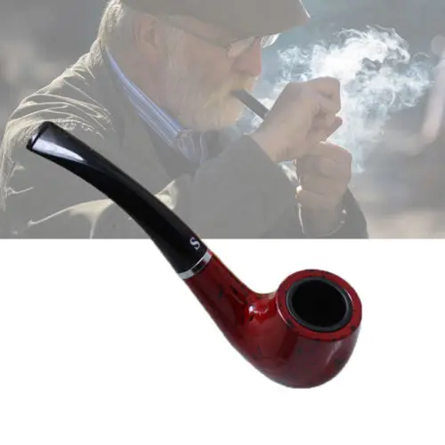 

Fashion Wooden Enchase Smoking Pipe Tobacco Cigarette Cigar Pipes Gifts Durable