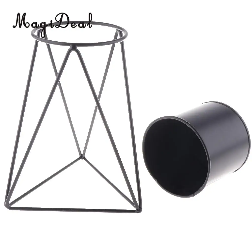 Nordic Iron Art Flower Vases Minimalism Design Flowerpot Tabletop Flower Pot Home Vases Home Office Decor