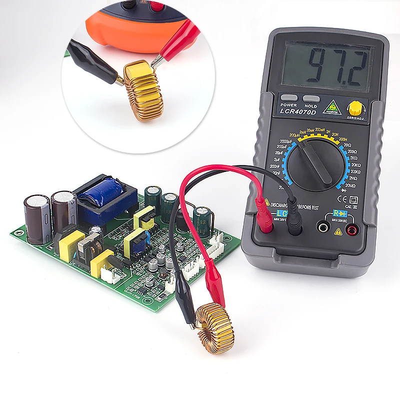 

Kuaiqu Professional LCR meter Digital Multimeter bridge Multimet resistance meter Capacitance tester Inductance meter LCR4070D