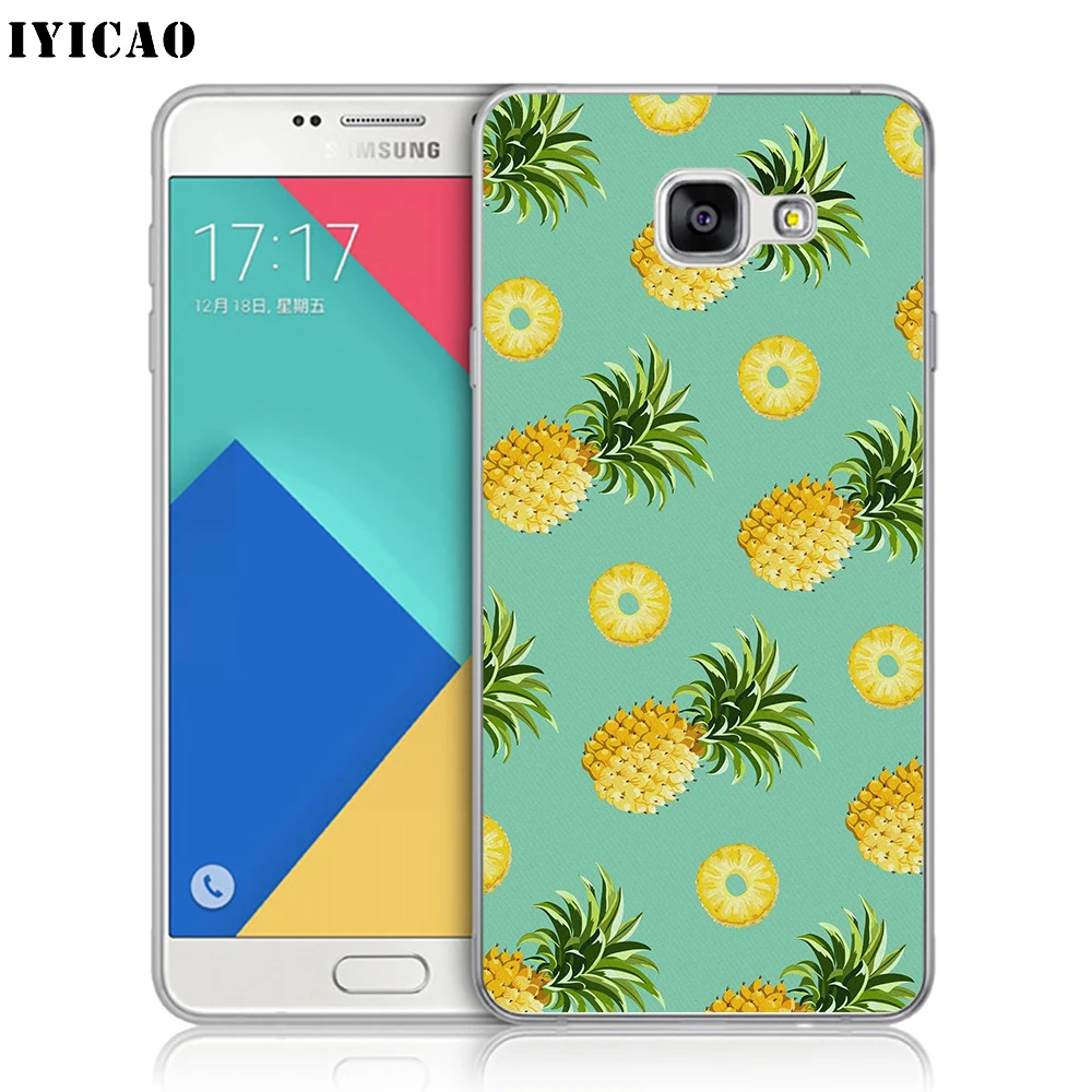 IYICAO роскошный лист ананаса цветок Мягкий силиконовый чехол для телефона Samsung A10 A30