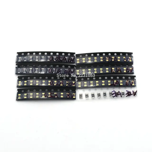 80PCS/LOT Resettable Fuses Kit 8valuesX10pcs=80pcs 1206 SMD Self