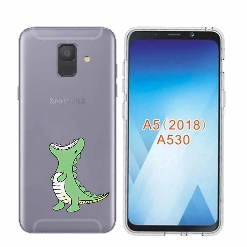 Arvin Paniting Case FOR Samsung A5 Adorable Animals Case FOR Samsung A6 Plus 2018 Smart Back Protective Phone Cover FOR A3 A7 A8 (11)