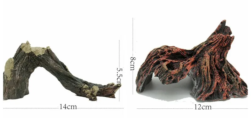 Аквариумный ящик для рептилий, украшение из смолы, Дрифтвуд из мертвой древесины, 8 видов на выбор