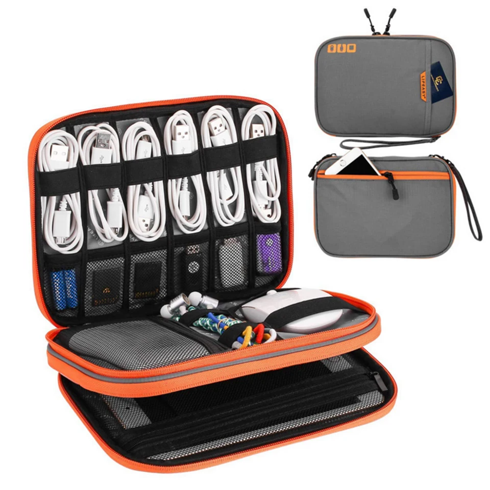  Portable Electronic Accessories Travel caseCable Organizer Bag Gadget Carry Bag for iPadCablesPower - 33009142582