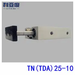 Tda25-10 двухосных цилиндра tda25 * 10 двойной шток цилиндра tn25-10 пневматические компоненты tn25x10 цилиндр