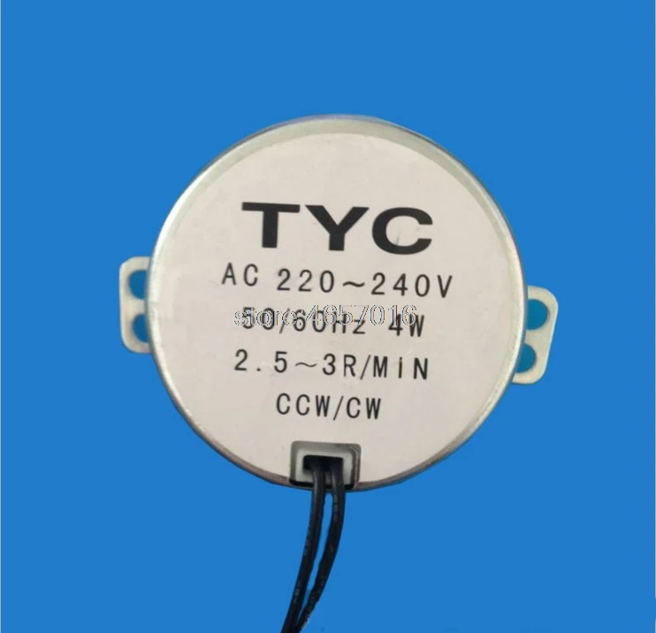 

50mm 50TYC 220V 4W Synchronous motor 2.5~3RPM 5-6RPM AC motor micro fan motor ,shaft diameter 5mm~