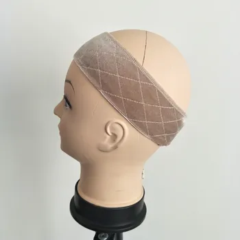 

New sewing way of wig grips band for holding wigs scarf and hat in blonde color