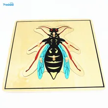 Детские игрушки Монтессори ОСА головоломка животное для детей дерево для раннего образования дошкольного обучения