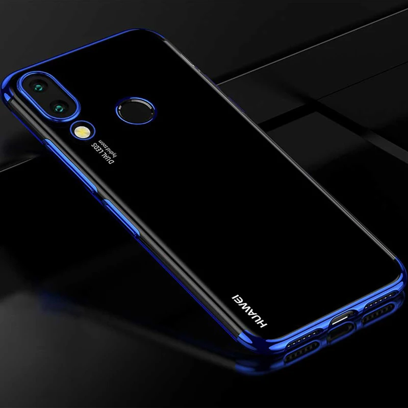 

nova 3i Case for Huawei nova 3i Case Protective Bumper Cover Silicone Transparent Plating Soft TPU Case For Huawei nova 3 Cover