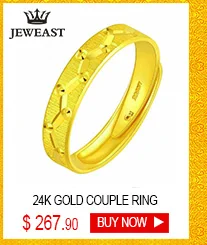 JLZB 24K золотое кольцо Настоящее AU 999 твердые золотые кольца элегантное блестящее сердце Красивые высококлассные модные ювелирные изделия Горячая Новинка