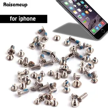 Juego completo de tornillos para iPhone 6, 6s, 6plus, 4, 4S, 5, 5S, 5C, Kit completo de piezas de repuesto, accesorios para teléfono