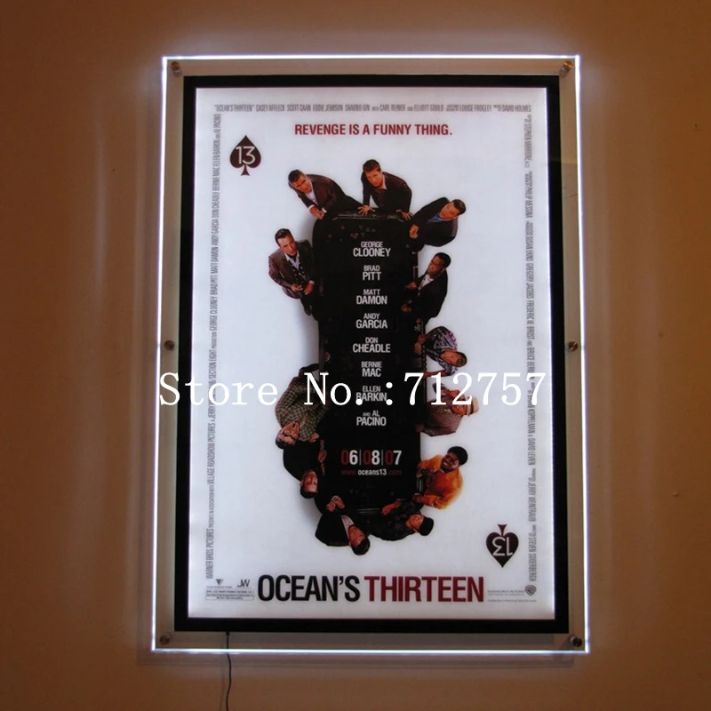 Cadres d'affiches de cinéma maison A1 LED, cadre en aluminium, boîte à  lumière d'affichage éclairée pour cinéma, vente en gros - AliExpress