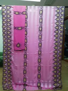 

5+2yards silk lace fabric newcoming african silk lace good quality fashion design you will like A32JUN031