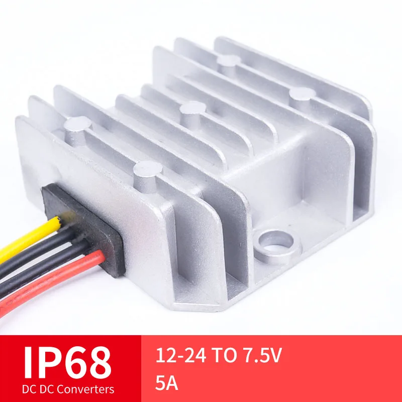 

12-24 TO 7.5V 5A High Quality DC Converter Step-Down DC Voltage Regulator Voltage Mutual, Suitable for Automot