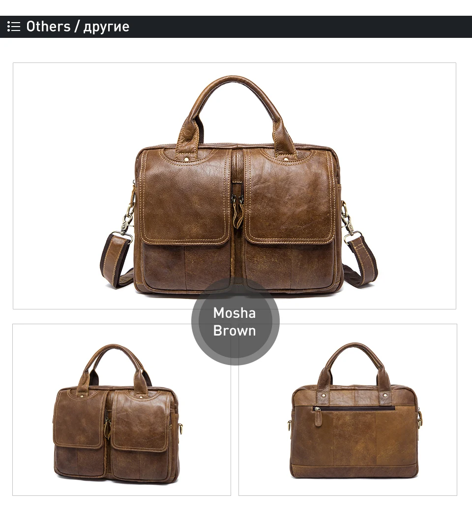 briefcase genuine leather