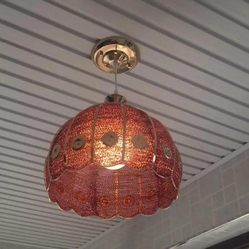 Us 95 0 Gold Led Dressing Room Pendant Lamp With Acryl Shade Bedroom Dining Room Pendant Light Chinese Style E27 Lustres E Pendentes In Pendant