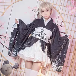 Yosuga не Сора Касугано Косплэй костюм горничной платье форма летний фестиваль Лолита кимоно Аниме Костюмы для косплея