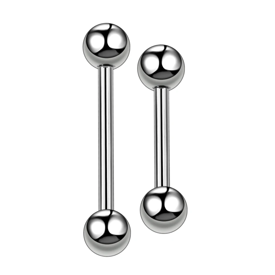 1PC G23 Titanium Tongue Piercings 14G Tongue Rings Single Gems Earring Tragus Piercings titanium Sexy Body Jewelry Piercings - Image 2