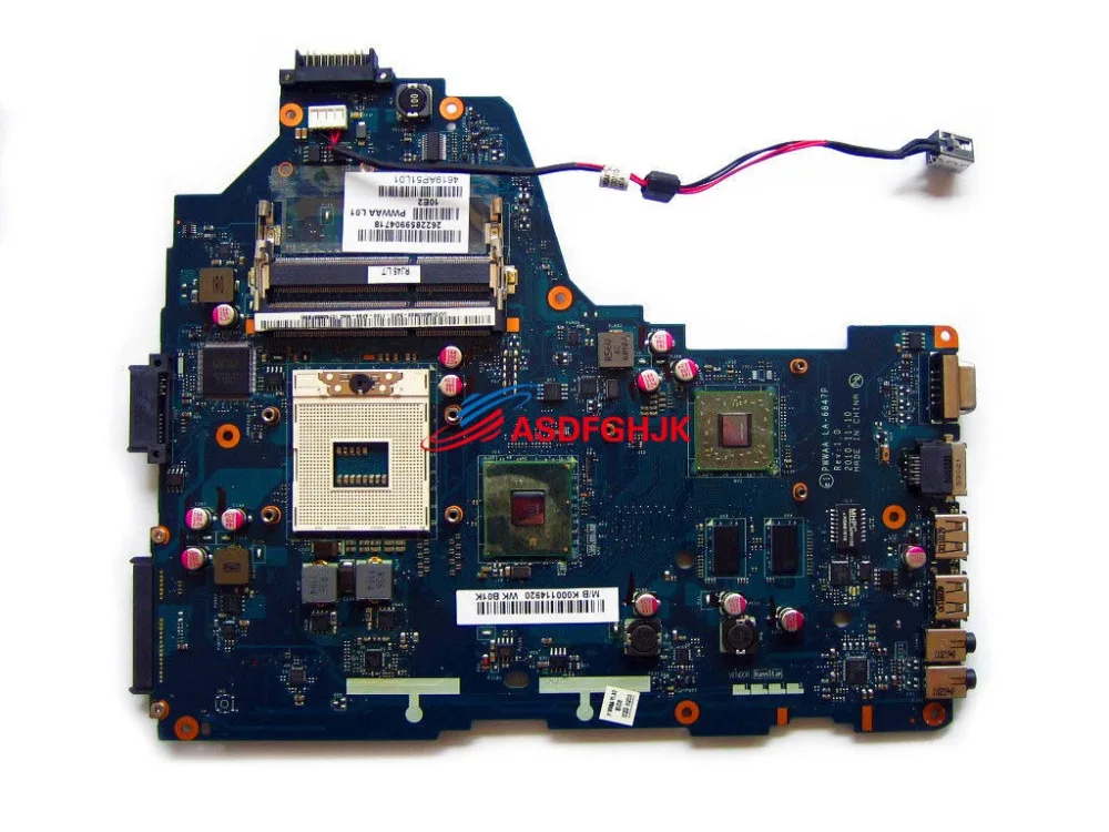 

Genuine for Toshiba Satellite C660 C665 laptop motherboard K000114920 HD5470 PWWAA LA-6847P 100% TESED OK