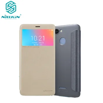 

10pcs/lot Wholesale NILLKIN Sparkle Leather Case for Xiaomi Redmi 6 PU leather flip cover for Redmi 6 With Retail Package