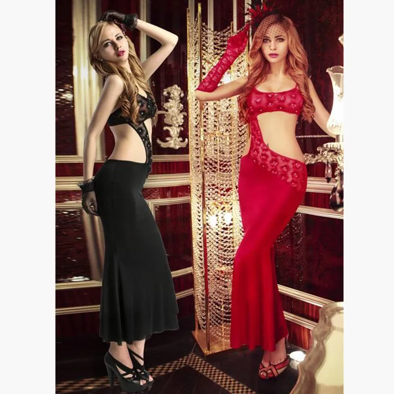 

Elegant Backless Satin Maxi Long Dress Women Clubwear Summer Dress Party Sexy Red Dresses Bandage Ladies Vestidos 9962